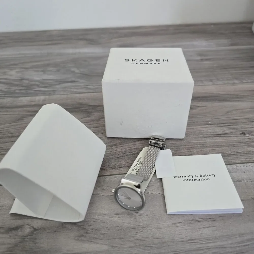 Skagen Freja Lille Womens Watch 50mm Stainless Steel Silver Mesh SKW2715 Classic